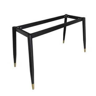 北欧简约岩板瓷砖餐桌腿支架玻璃组装桌子架铁艺金属实木大板桌脚