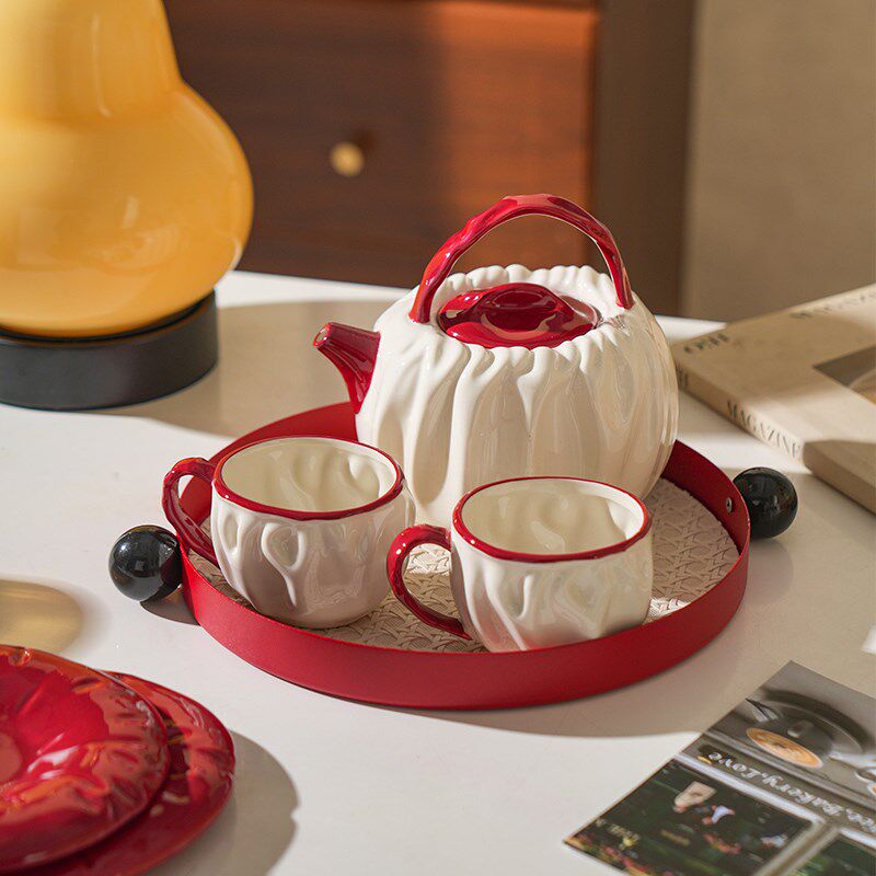 舍里法式茶具套装家用客厅乔迁新居杯子套装订婚结婚礼物水具礼盒