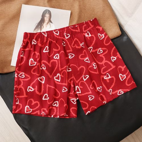 宽松阿罗裤安可拉红男士内裤休闲四角裤男生家居裤睡裤大码短裤头