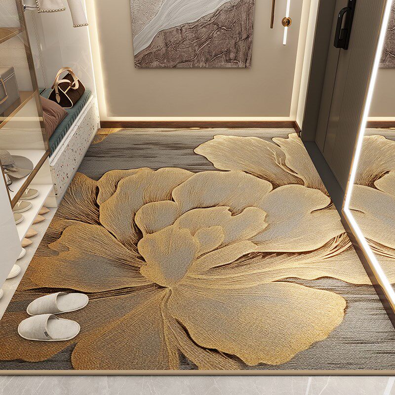 进门地垫入户门垫轻奢大门口垫子家用高端玄关地毯客厅脚垫可裁剪