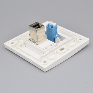 网络光纤lc面板86型六类千兆七类八类万兆网线插LC光钎口墙壁插座