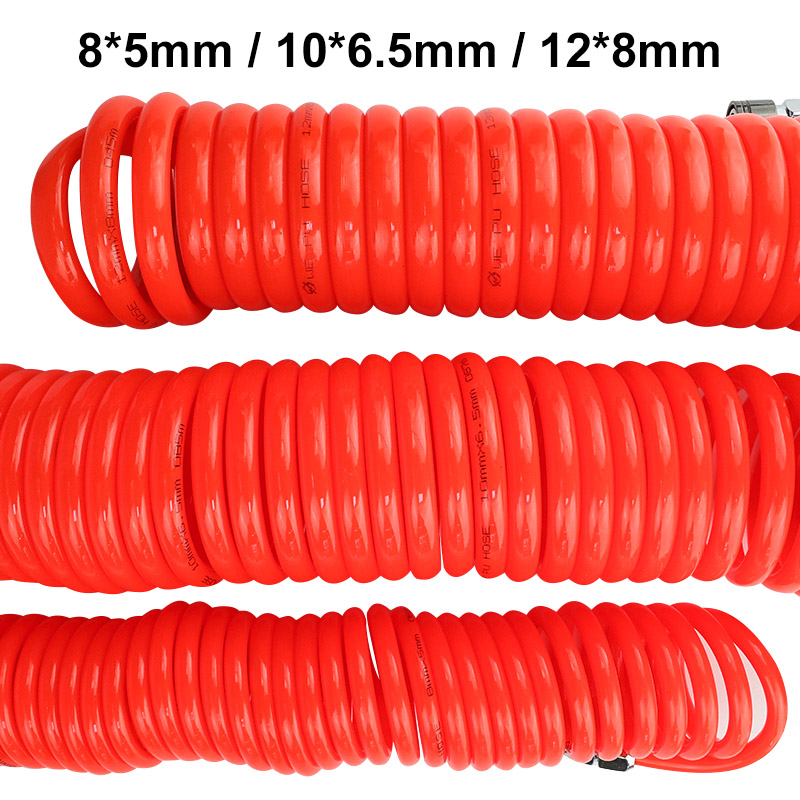 PU/POE气管6/9/12/15米伸缩弹簧管螺旋软管风管5*8/10*6.5/12*8mm