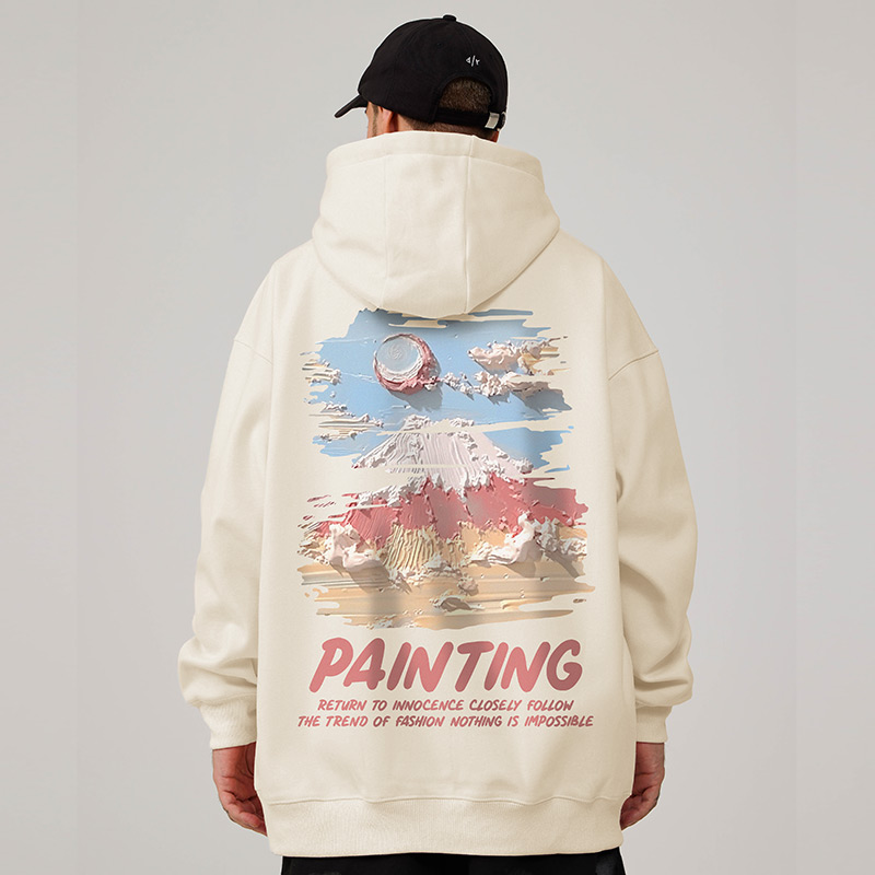 2025新款加肥加大码男装连帽胖子外套加绒卫衣宽松休闲百搭春秋款