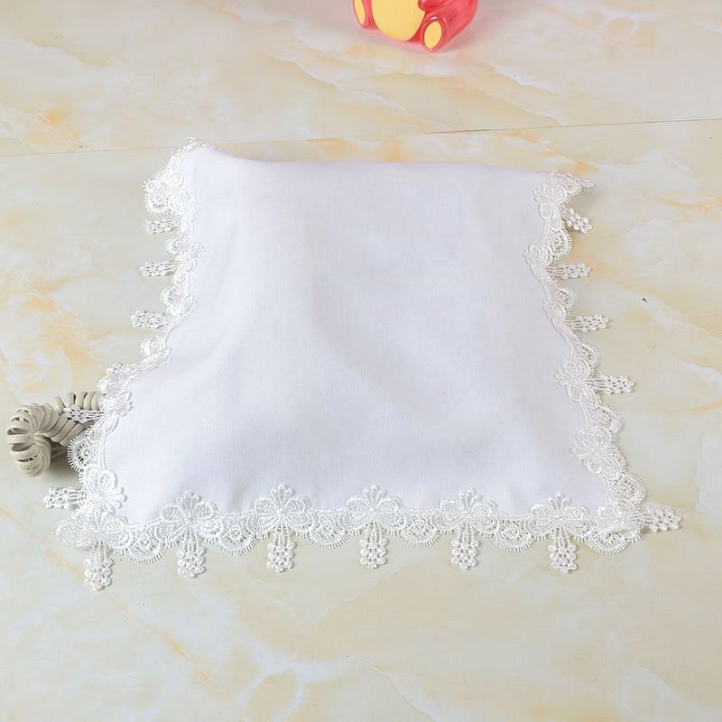 正方形多用万用圆蒙防尘床头柜冰箱罩蕾丝白色家用电话机座机盖布