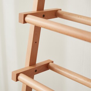 日式门口实木鞋架省空间多层家用隔板置物架收纳架靠墙原木鞋架子