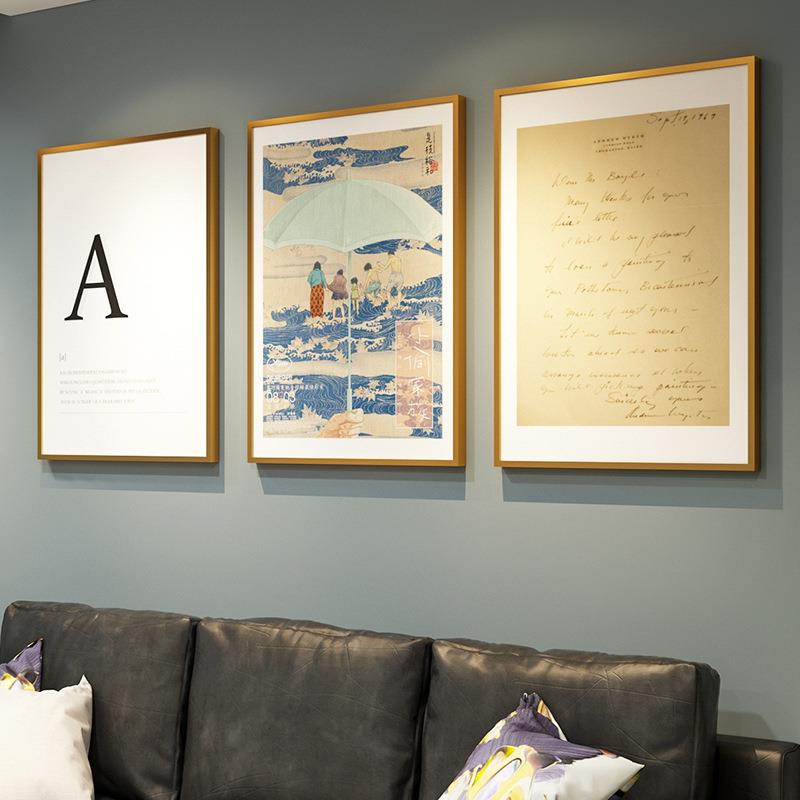 直销新款铝合金画框60*90走廊照片墙画框现代创意拼图十字绣画框