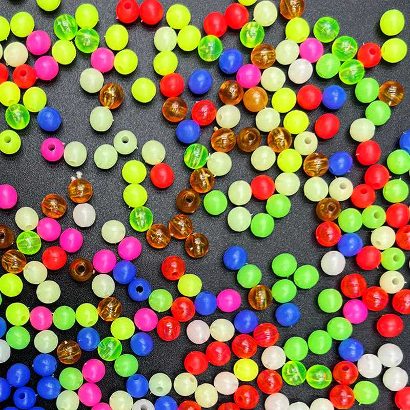 新款直销矶钓天枰夜光挡珠1000粒盒荧光档珠路亚软饵德州钓组钓鱼