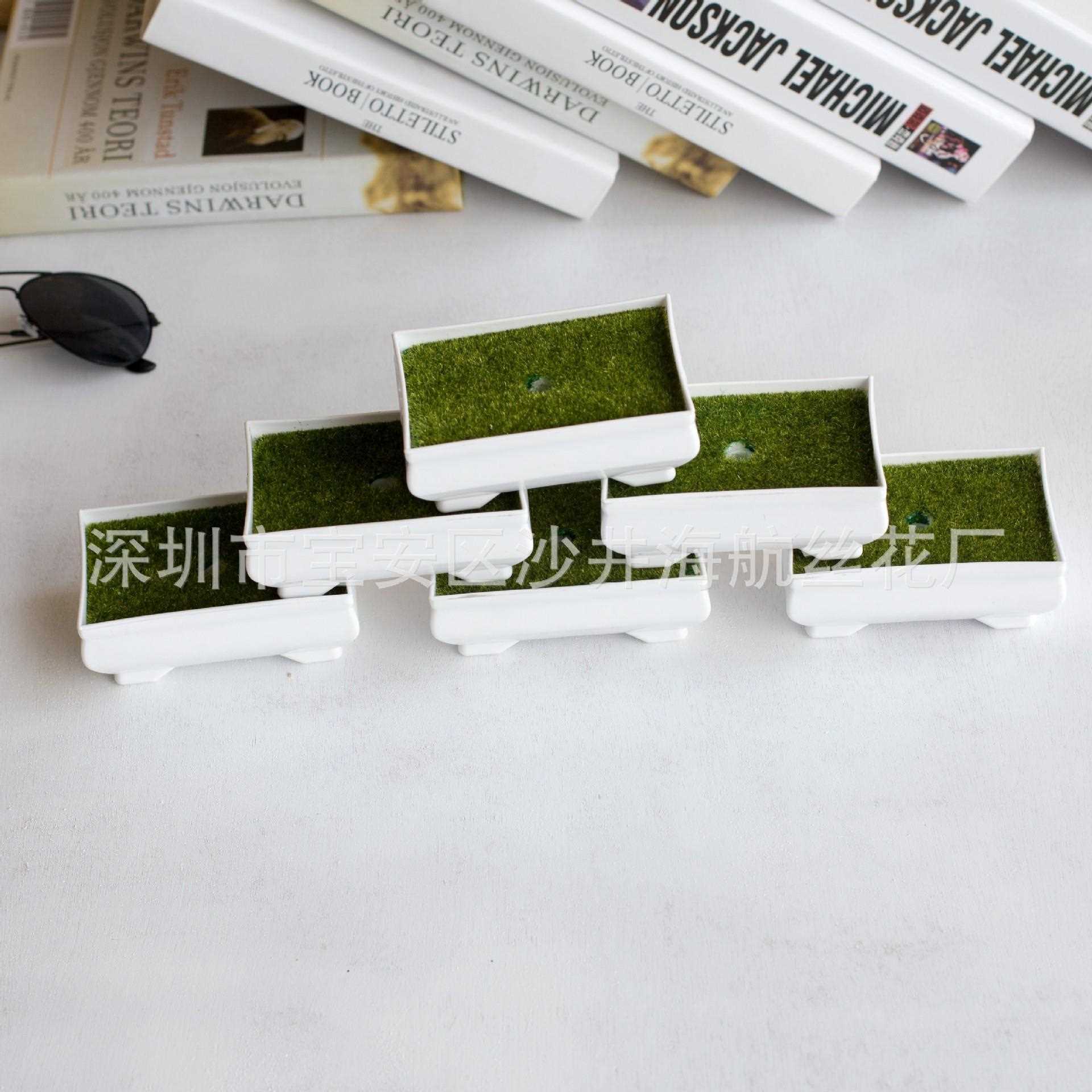 直销新款家庭种菜盆多色 加厚长方形塑料花盆 阳台菜园花盆迷你塑