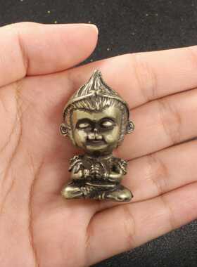 新款直销黄铜齐天大圣茶宠茶几铜摆件古铜工艺品猴子孙悟空黑神话