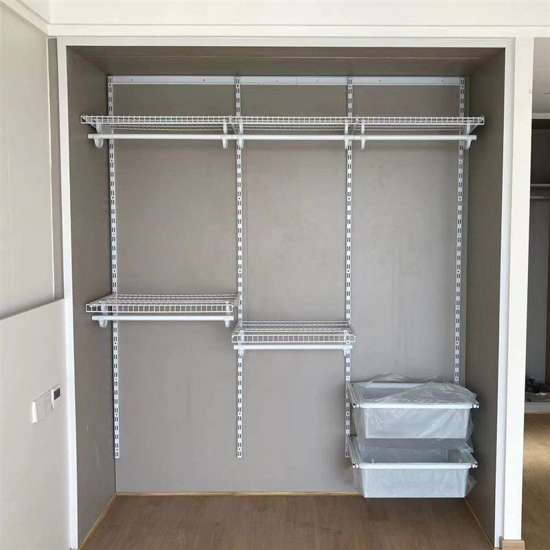 铂耐金属衣柜钢架步入式衣帽间框架定制开放式衣柜金属架组装配件