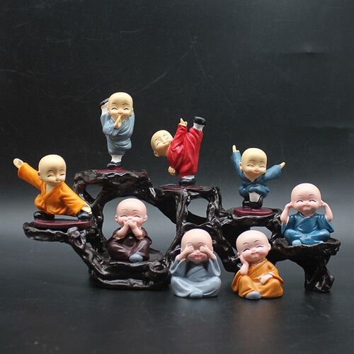 禅意小和尚家居装饰工艺品摆件客厅玄关电视酒柜办公桌面礼物摆设