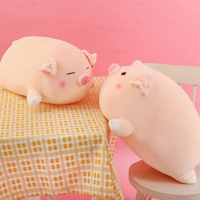 小猪抱枕粉色趴趴猪公仔超软萌毛绒玩具床上睡觉枕头男朋友女生大