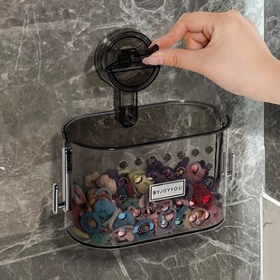 发饰收纳盒吸盘壁挂式 头绳皮筋发箍发圈发卡发夹浴室洗漱台置物架