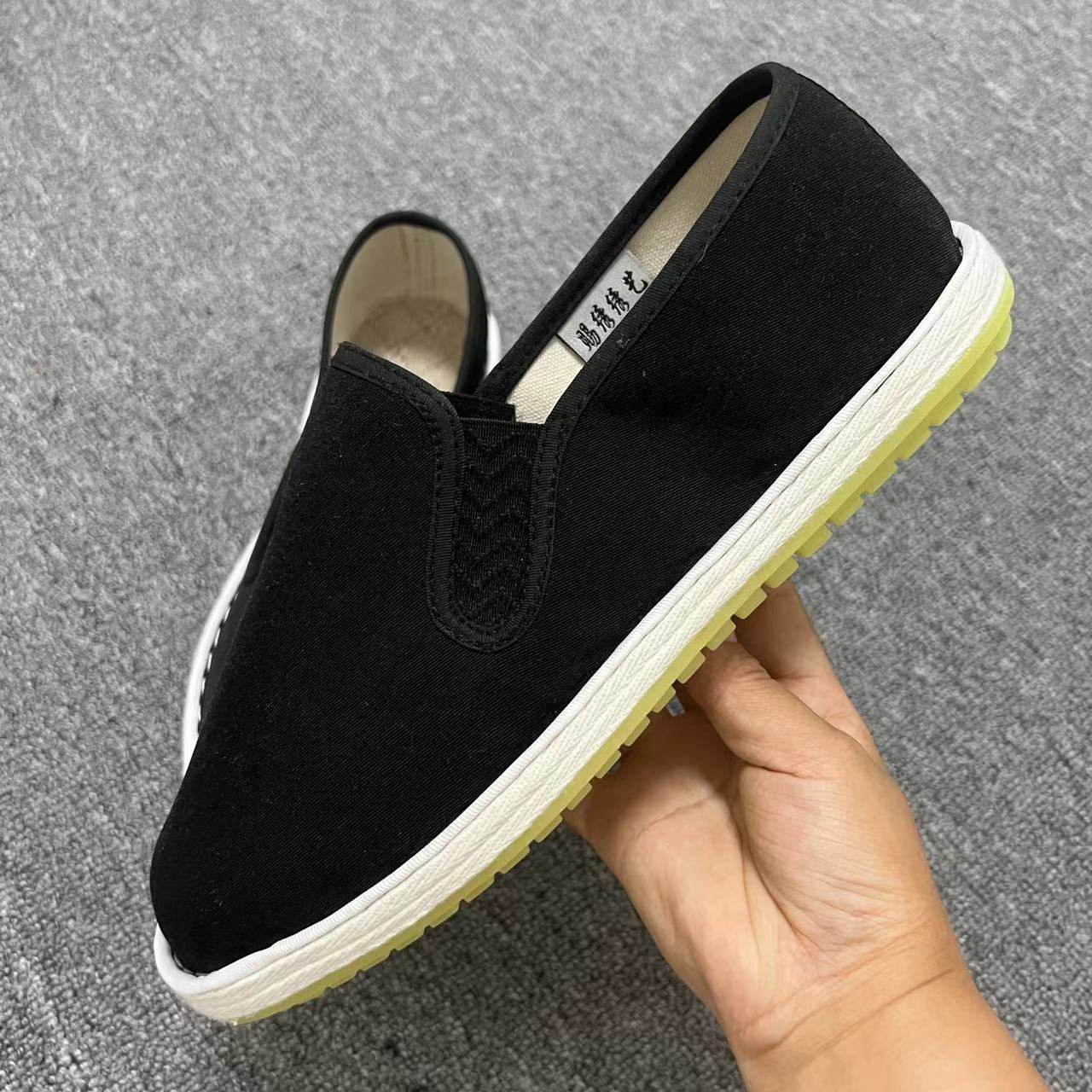 老北京布鞋男单鞋舒适软底一脚蹬爸爸鞋轻便透气中老年休闲帆布鞋,流行男鞋,布鞋,淘宝优惠券,粉丝福利购,淘宝优惠卷