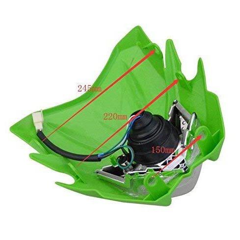 直销新款改装新款KLX川崎越野摩托车鬼脸大灯鬼脸灯头罩H4灯泡鬼