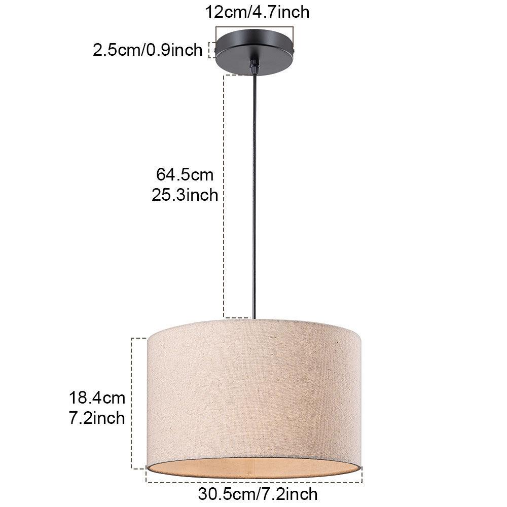 直销新款现代简约个性创意吊灯 传统布灯罩单家居酒店餐厅直线家