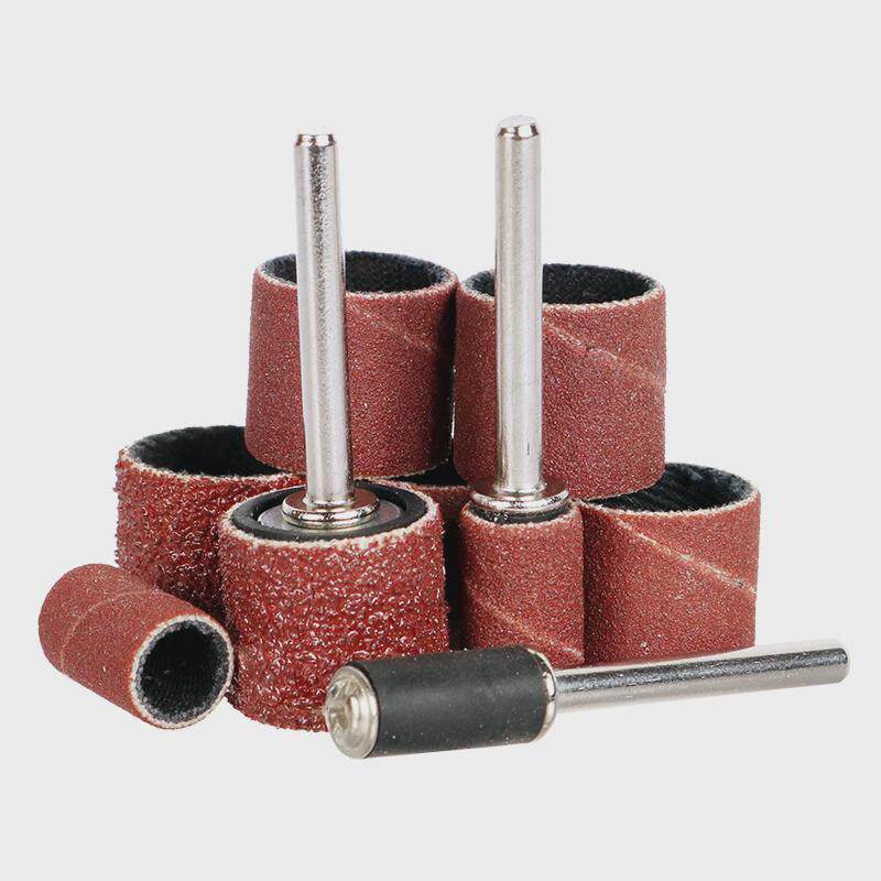 热销砂纸圈打磨头砂布磨头蜜蜡电磨机抛光轮小砂圈沙纸电磨头木头