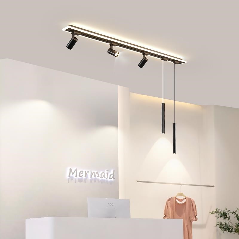 热销明轨道灯家用长条客33729厅天花衣G装灯帽间服店商铺吸顶装导