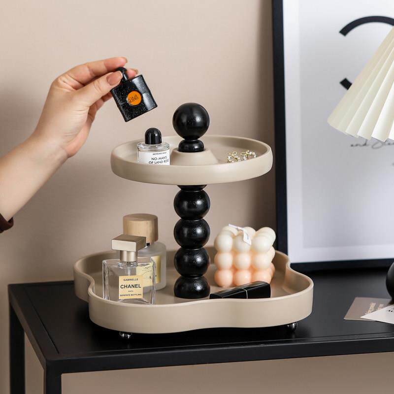 入户玄关装饰摆饰现代简约高级进门桌面收纳层架钥匙香水眼镜小托