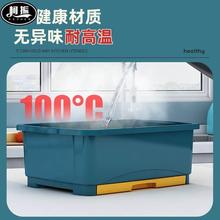 1VPR碗筷收纳盒大容量家用厨房餐具碗柜塑料防蟑螂密封透气沥水抽