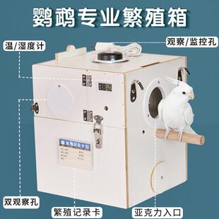 鹦鹉繁殖箱玄凤虎皮牡丹文鸟类用品竖式鸟挂窝巢孵化保温窝内挂置