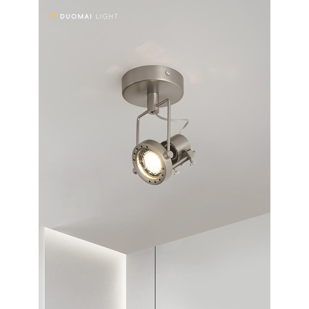 包豪斯覆古表面安装聚光灯与可调角度商店商业工业风格走廊过道灯