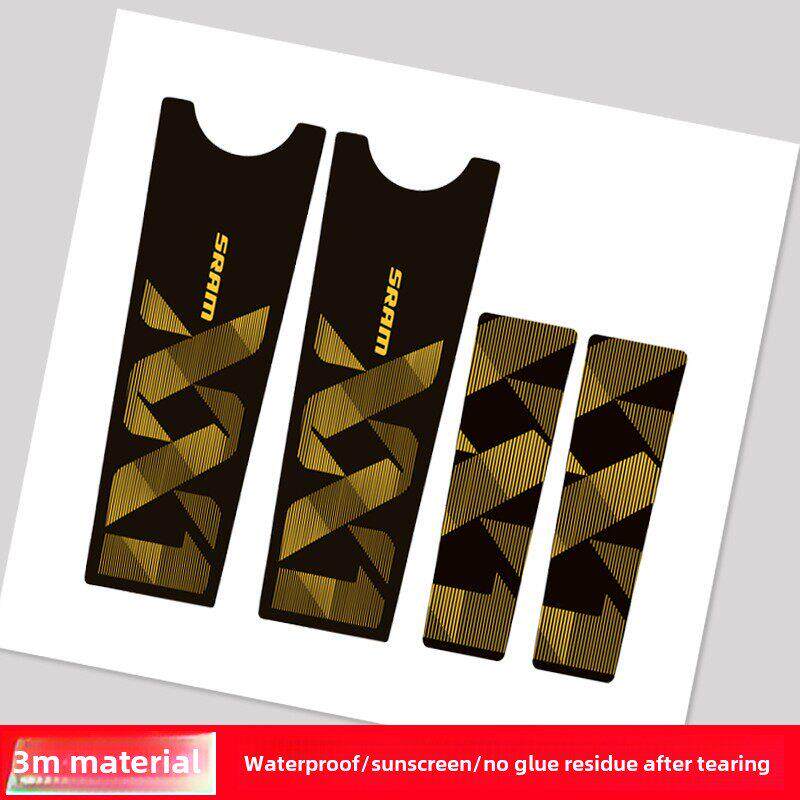 曲柄贴花 适用速联XX1 EAGLE曲柄贴纸自行车牙盘保护贴纸保护贴膜