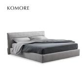 Jacqueline杰奎琳布艺床复刻版 棉麻极简笑脸1.8米主卧室双人婚床