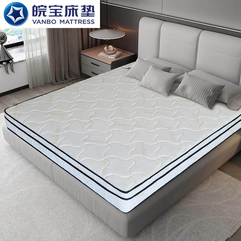 皖宝床垫席梦思乳胶椰棕床垫硬垫软硬两用独立弹簧床垫正品