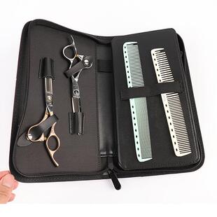 美发师剪刀收纳包发型师剪子拉炼包宠物师剪刀工具包理发师手拿包