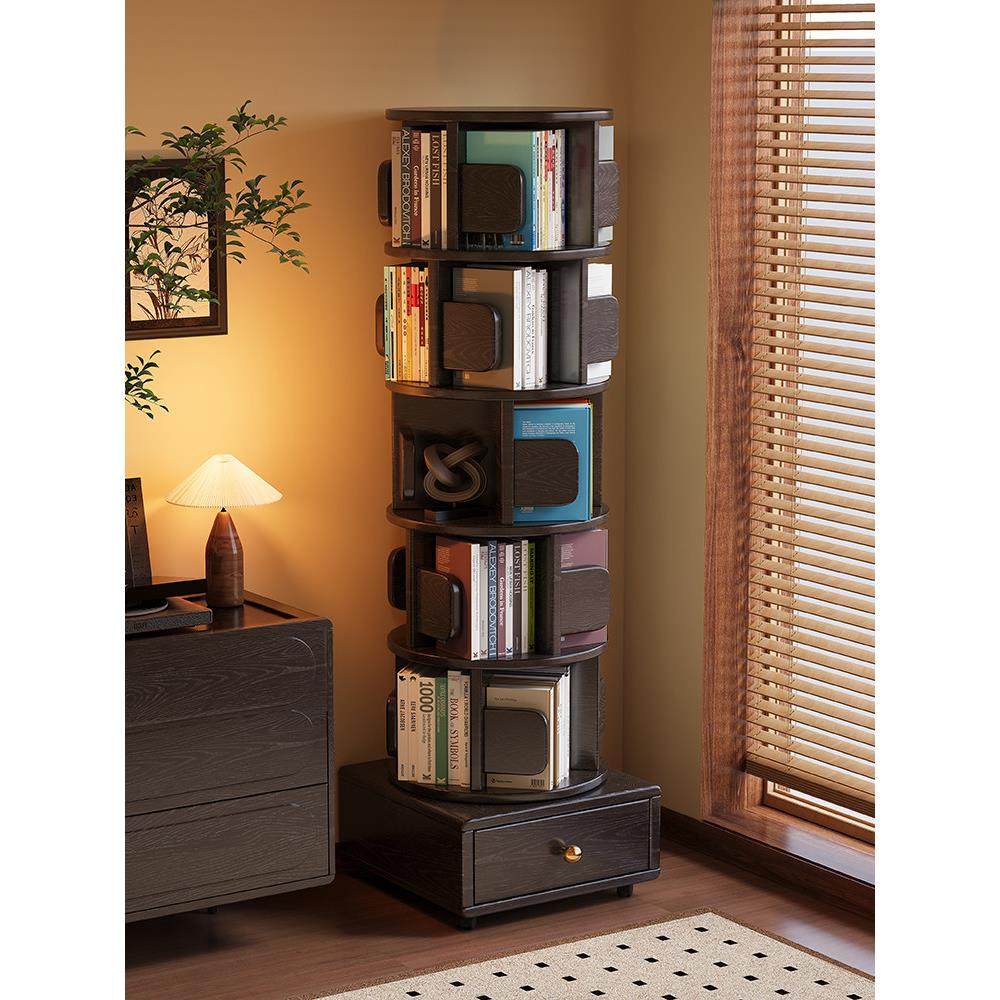 实木旋转书架360度可移动收纳绘本架落地置物架家用客厅儿童书柜,住宅家具,旋转书架,淘宝优惠券,粉丝福利购,淘宝优惠卷