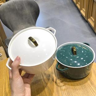 .北欧风碗ins高档陶瓷带盖泡面碗家用轻奢创意餐具大汤碗带手柄韩