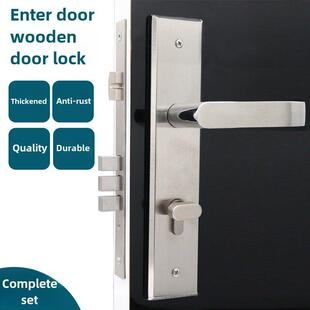 进户门木门锁家用通用型防盗门室内门把手柄85入户门锁芯老式锁具
