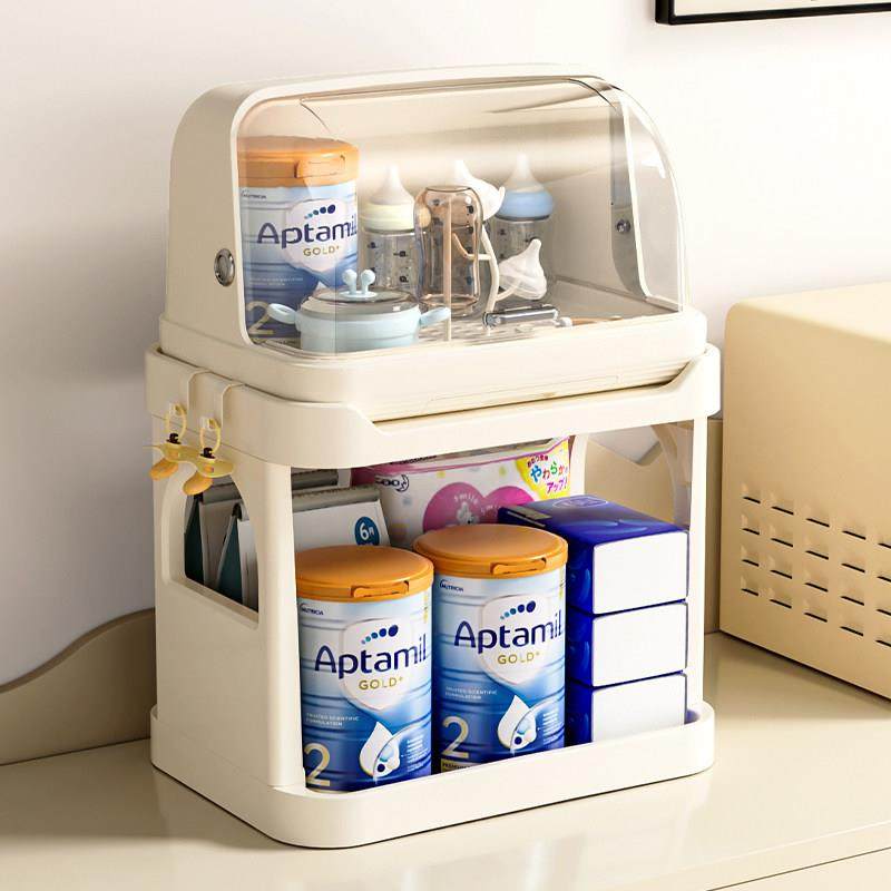 奶瓶收纳箱婴儿专用宝宝奶粉副食品餐具收纳盒沥水防尘收纳柜置物,婴童用品,奶瓶储存盒/奶瓶盒,淘宝优惠券,粉丝福利购,淘宝优惠卷