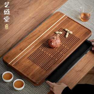 直销新款重竹实木茶盘家用茶具托盘沥水小型轻奢现代干泡台小茶台
