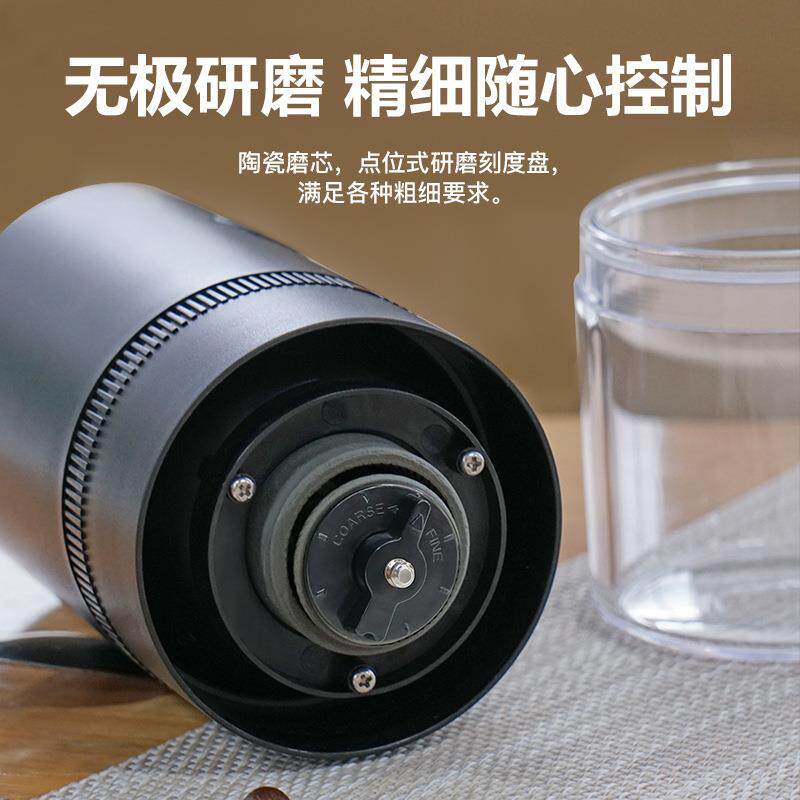 直销新款跨境家用小型电动全自动磨豆机咖啡机咖啡研磨器便携式