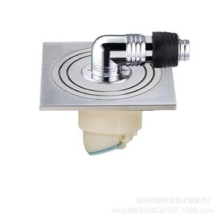 直销新款 全铜加厚实心 洗衣机潜水地漏 艇湿干区两用大排水地漏