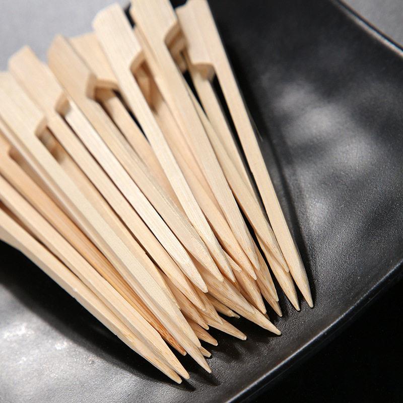 新款直销铁炮串12cm 一次性签铁炮串竹签 木炭烧烤配件鸡柳竹签量