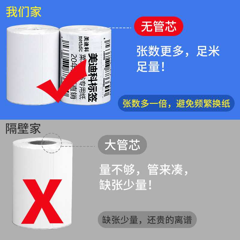 新款直销驿站三防热敏纸60*40标签纸条形码快递单贴纸菜鸟入库标