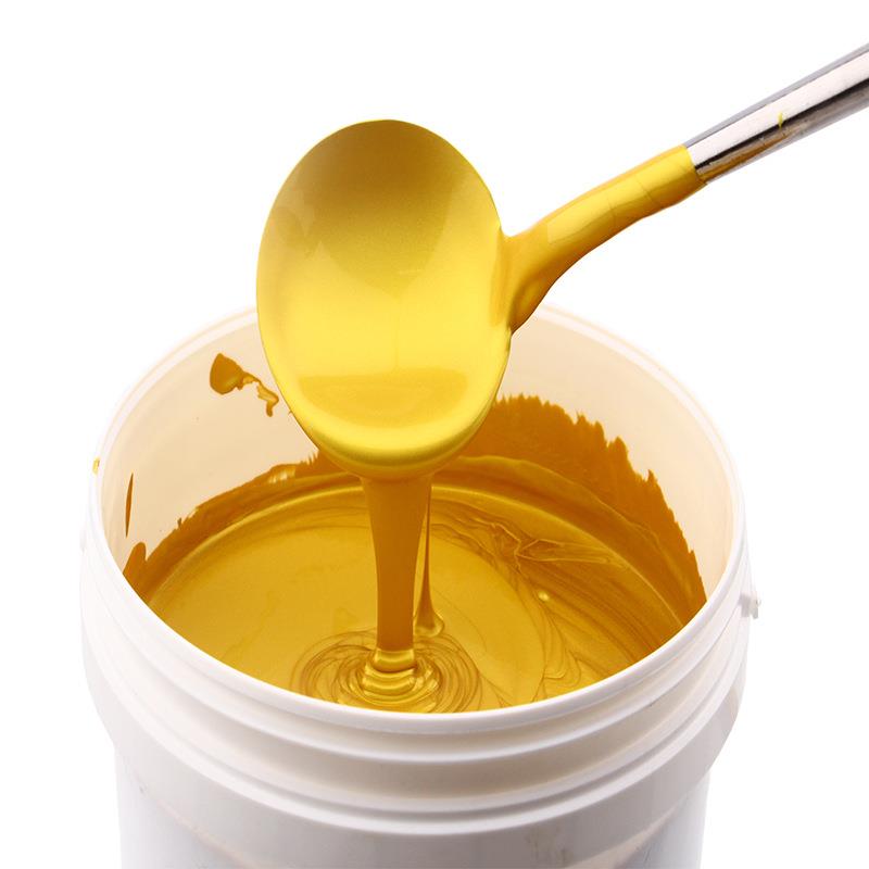 直销新款水性金属黄金漆低味装饰装修防晒烫金漆牌匾描金漆350g/