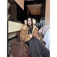 Joeyoo【12/23上新 绒绒雪人】冬季新款羊羔毛外套女慵懒氛围感