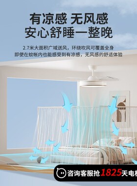 鸿雁风扇灯2024新款吊扇风扇客厅吊挂式餐厅吊灯卧室一体风扇黑色