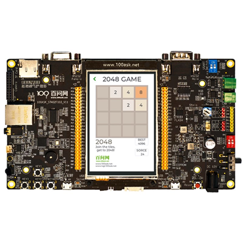 STM32F103开发板 韦东山M3核stm32开发板 显示屏单片机开发板图片