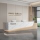烤漆简约公司前台酒店大厅服务台办公室接待台桌美容院吧台收银台