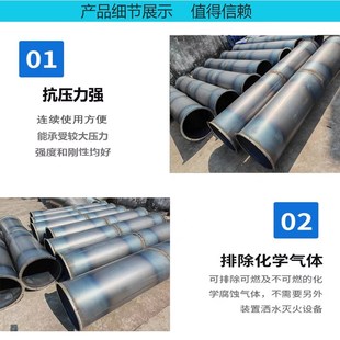 碳鋼焊接風管黑鐵滿焊管不銹鋼無縫管煙囪鍍鋅鐵皮螺旋管環保通風