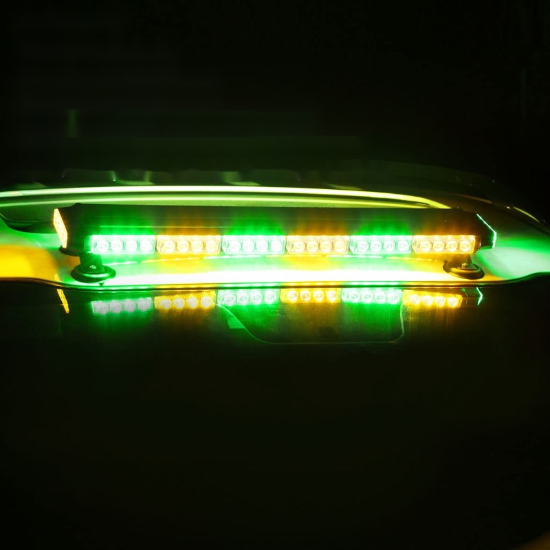 新款LED车顶爆闪灯大货车工程黄绿警示灯12v/24v救援推车闪灯超亮