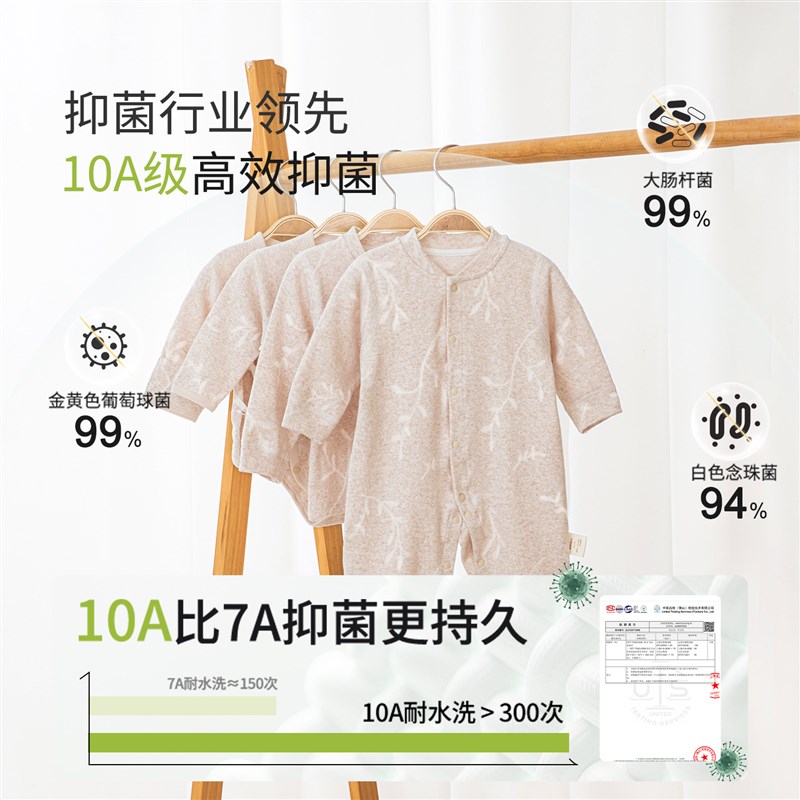 【奶霜绒】婴儿连身衣春秋款宝宝哈衣服洋派N秋季保暖打底睡衣爬