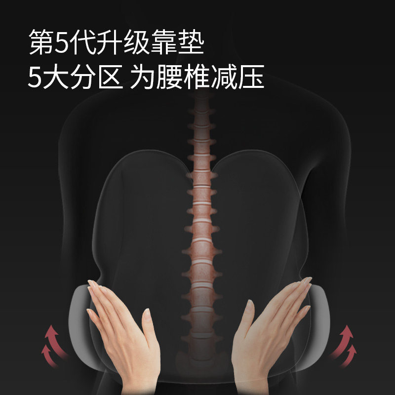 PPW坐垫靠垫一体办公室久坐不累神器椅子靠背Q护腰座垫屁股屁垫冬