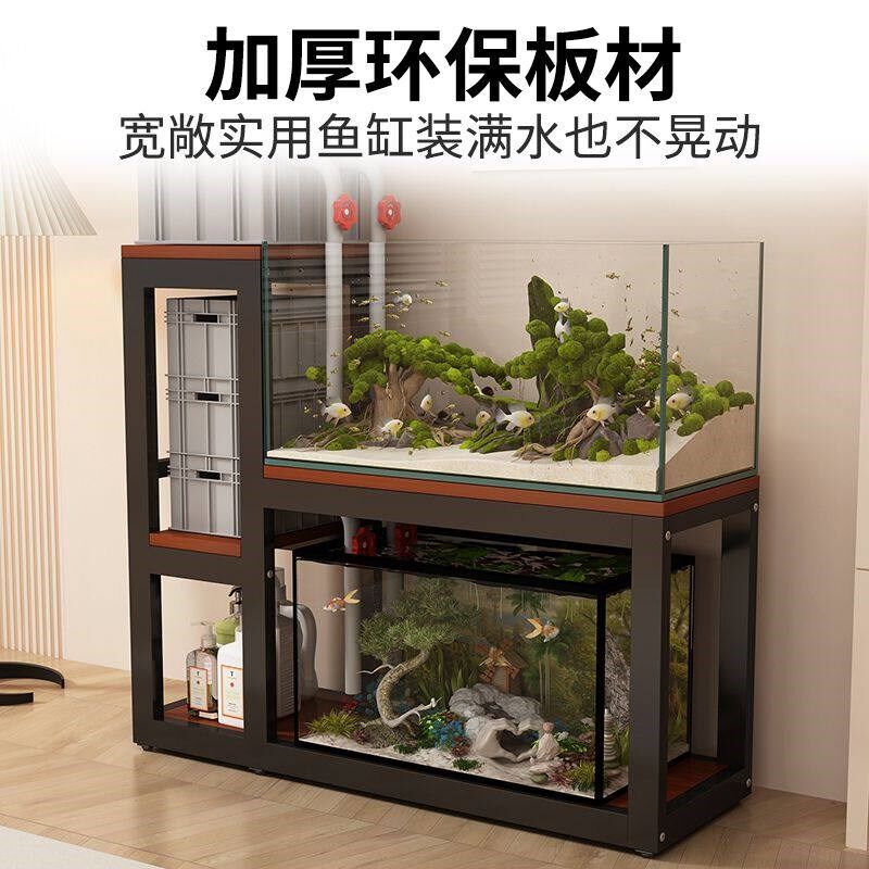 鱼缸架子龟d缸架鱼缸底座金属钢架超强承重多层鱼缸架鱼缸桌鱼缸