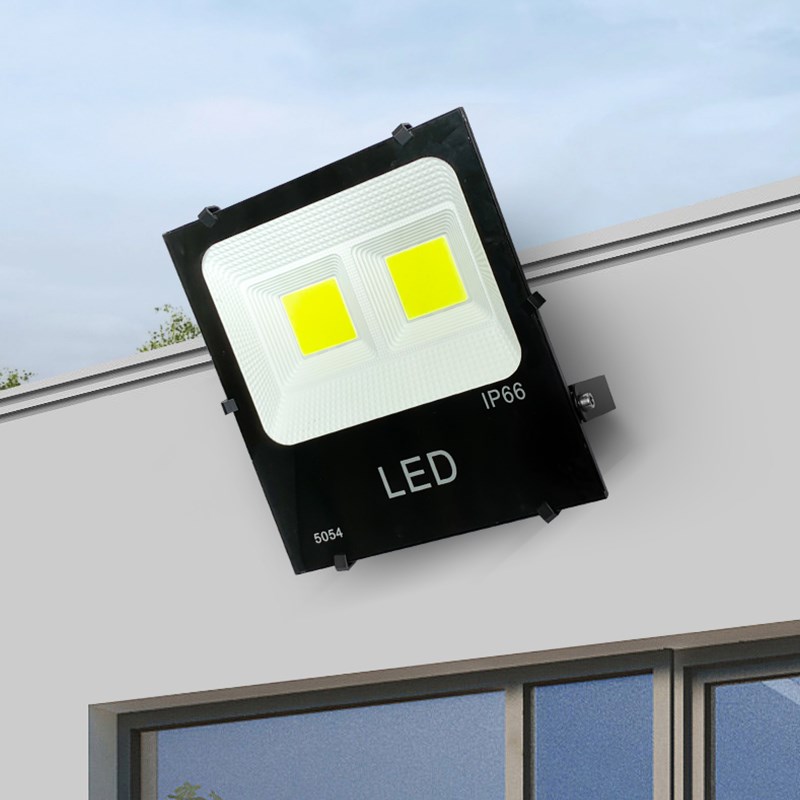 户外防水投光灯家用遥控LED庭院灯工程招牌工地工W厂车间照明射灯
